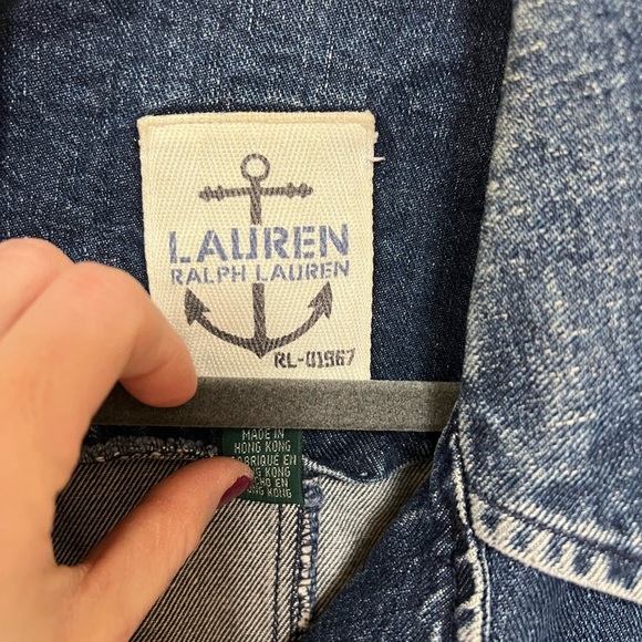 Vintage Lauren Ralph Lauren Denim Double Breasted fisherman core jacket - Picture 5 of 14